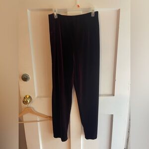 Jaclyn Smith Classic Velvet Pants in Rich Burgundy